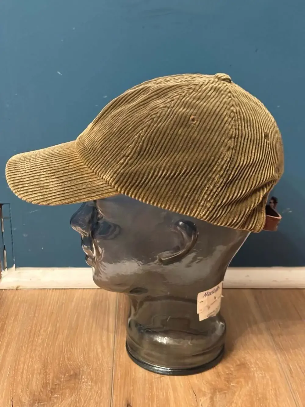 Polo Ralph Lauren Vintage Corduroy Baseball Cap with Leather Strap